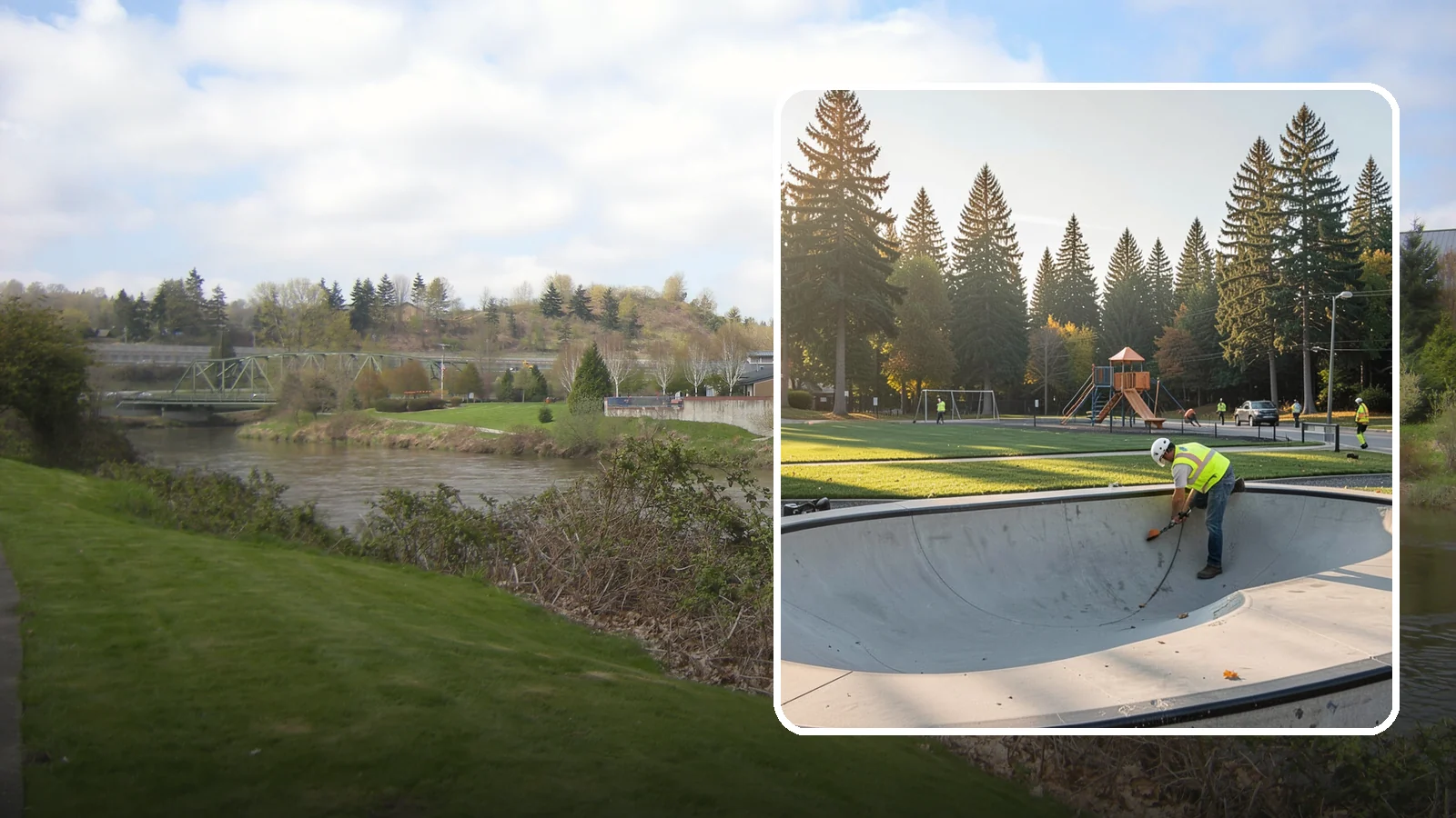 Skate Park Maintenance in Tukwila, King County, WA - Inspection, cleaning, and minor repair that keeps municipal skate parks safe and rideable year-round.