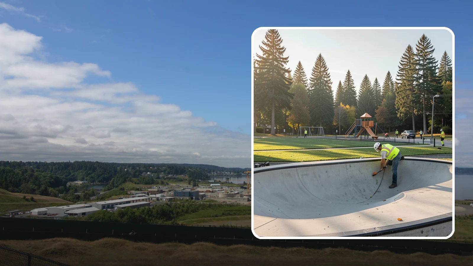 Skate Park Maintenance in University Place, Pierce County, WA - Inspection, cleaning, and minor repair that keeps municipal skate parks safe and rideable year-round.