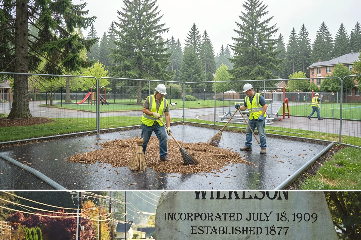 Skate Park Maintenance in Wilkeson, Pierce County, WA - Clearing and inspections continue year-round, with concrete repairs prioritized during dry-weather windows for proper curing.