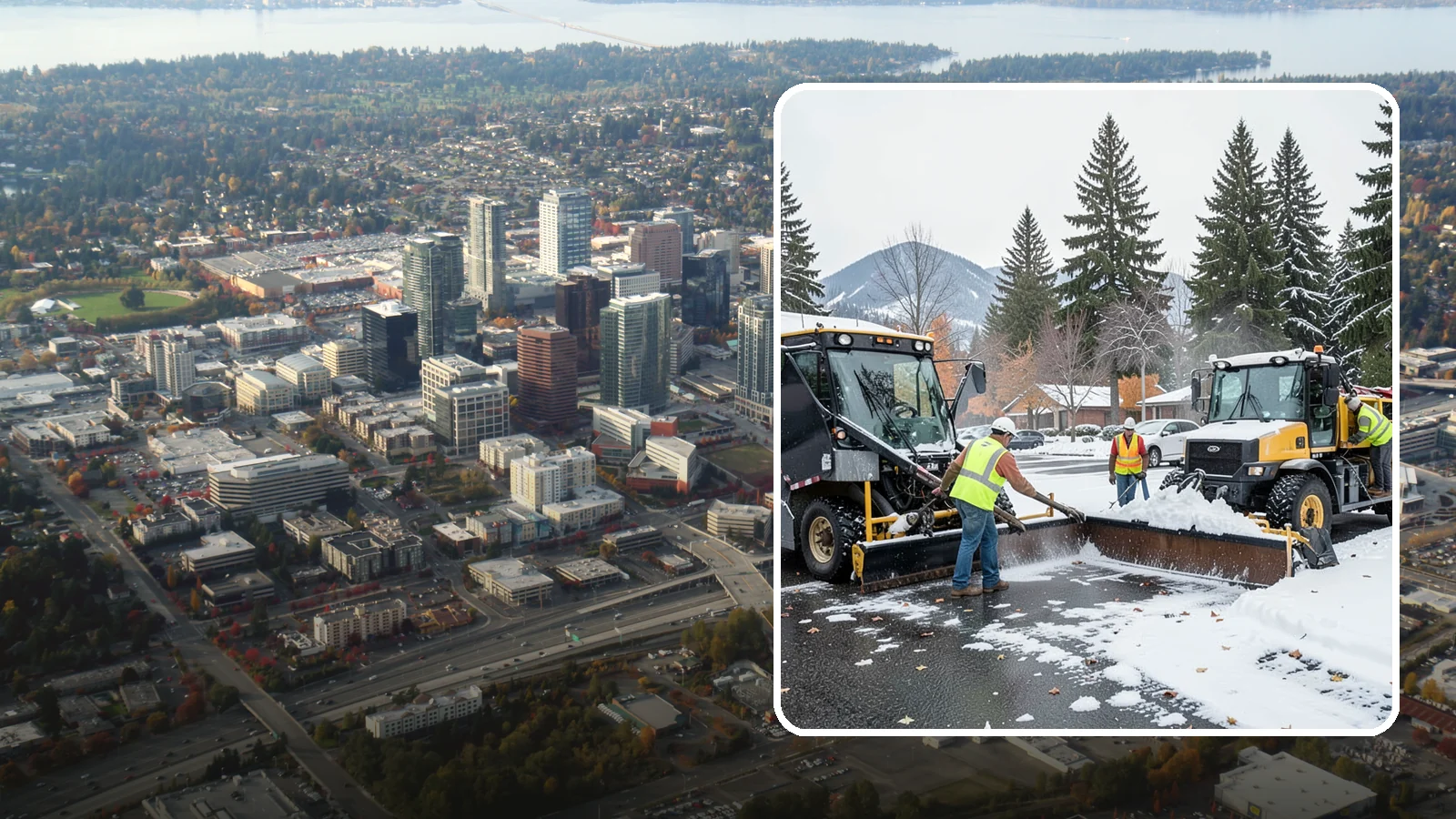 Snow Equipment Servicing in Bellevue, King County, WA - Pre-season inspection and repair of plows, spreaders, and winter response equipment.
