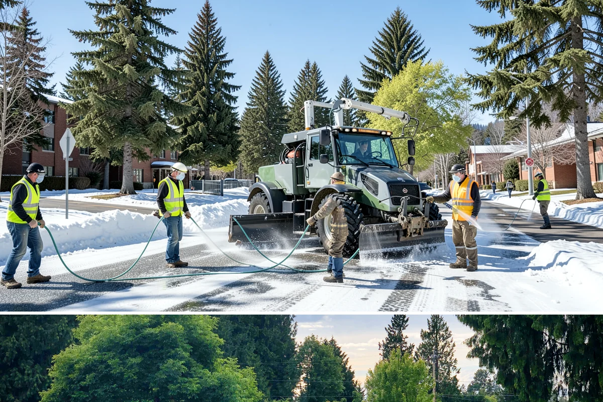Snow Equipment Servicing in Bonney Lake, Pierce County, WA - This work is completed in fall so equipment is proven before Western Washington's first snow and ice events.