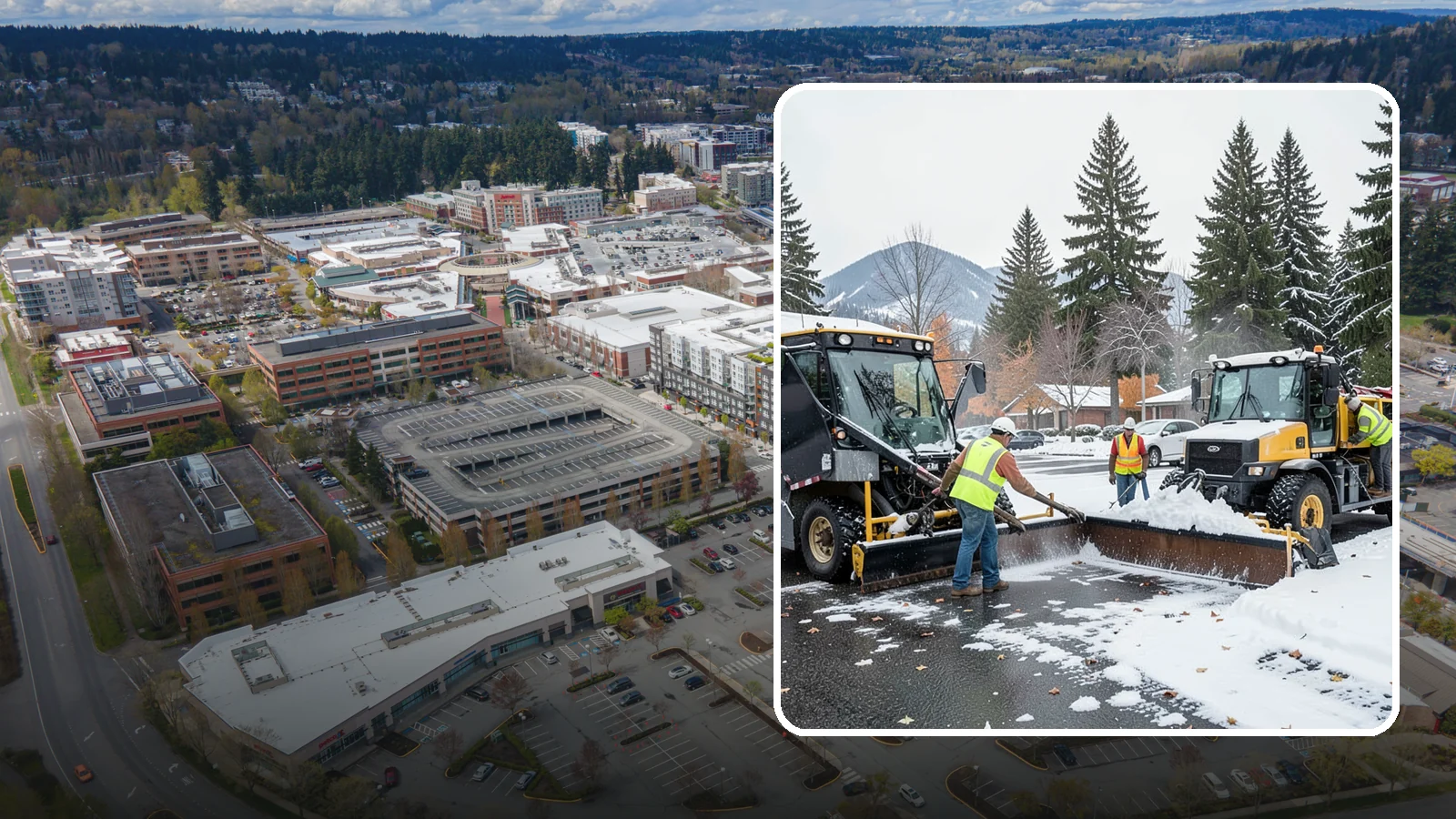 Snow Equipment Servicing in Redmond, King County, WA - Pre-season inspection and repair of plows, spreaders, and winter response equipment.
