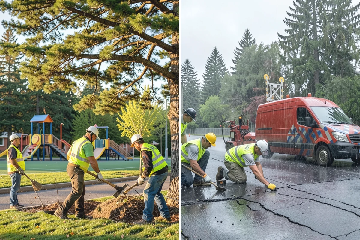 Snow Hauling in Beaux Arts Village, King County, WA - Identify snow-storage piles and confirm approved disposal sites