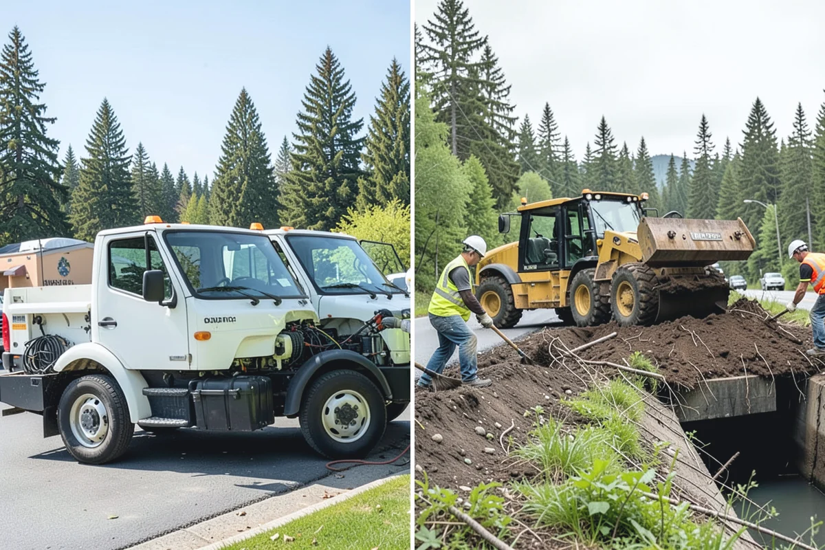 Snow Hauling in Darrington, Snohomish County, WA - Identify snow-storage piles and confirm approved disposal sites