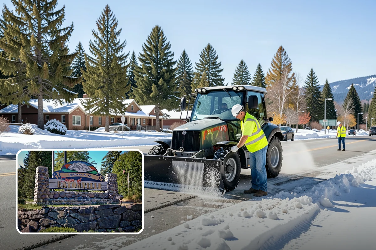 Snow Hauling in Eatonville, Pierce County, WA - Restores parking capacity lost to stacked snow piles