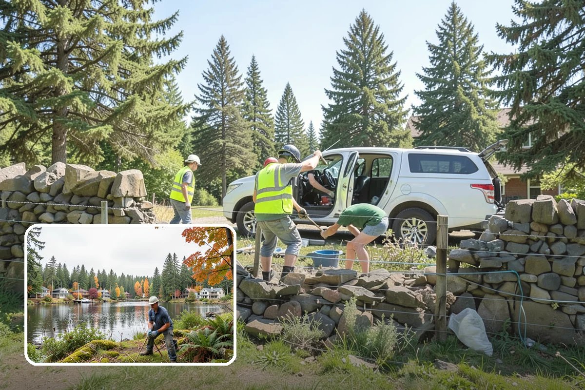 Snow Hauling in La Conner, Skagit County, WA - Restores parking capacity lost to stacked snow piles