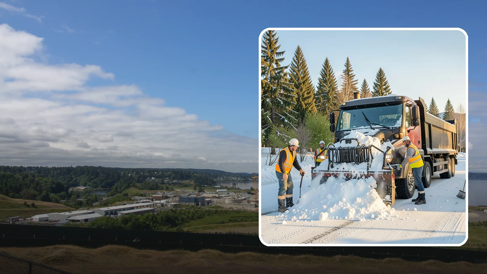 Snow Hauling in University Place, Pierce County, WA - Load and haul accumulated snow away from lots, downtown corridors, and space-constrained sites to restore capacity.