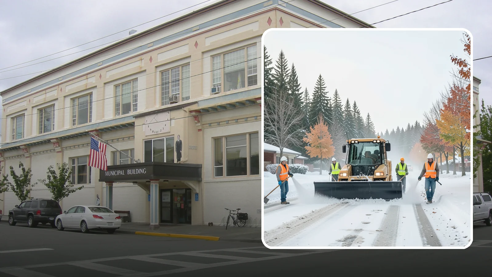 Snow Plowing in Anacortes, Skagit County, WA - Priority-route snow plowing for municipal roads, lots, and public facilities to keep your community moving during storms.
