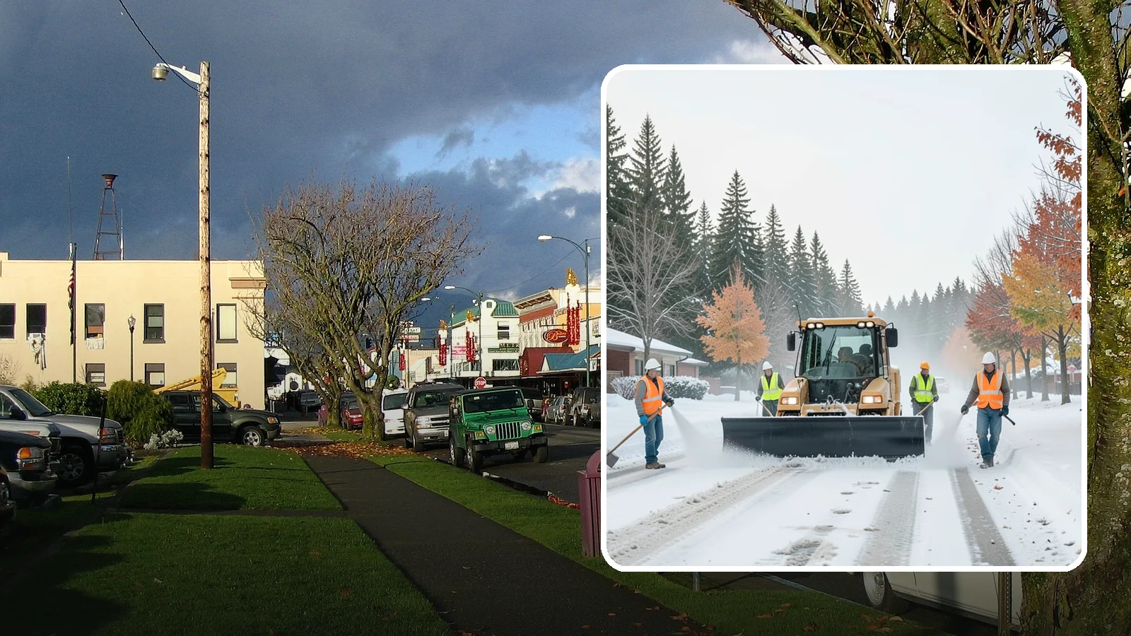 Snow Plowing in Arlington, Snohomish County, WA - Priority-route snow plowing for municipal roads, lots, and public facilities to keep your community moving during storms.