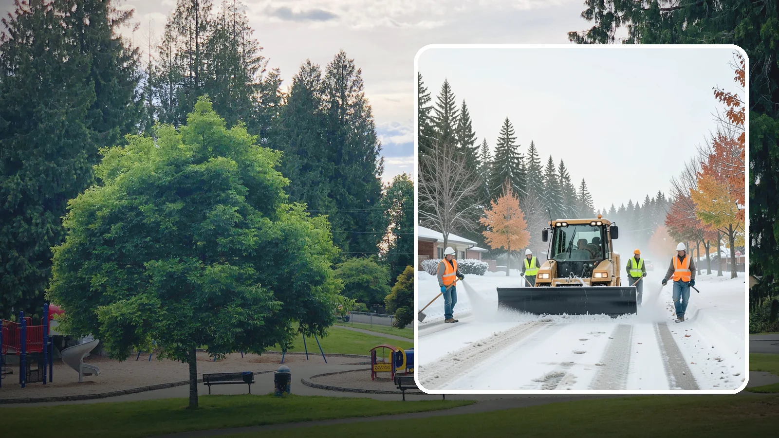 Snow Plowing in Bonney Lake, Pierce County, WA - Priority-route snow plowing for municipal roads, lots, and public facilities to keep your community moving during storms.
