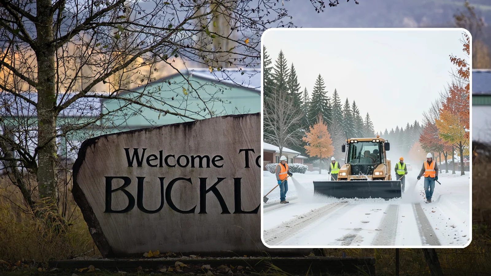 Snow Plowing in Buckley, Pierce County, WA - Priority-route snow plowing for municipal roads, lots, and public facilities to keep your community moving during storms.