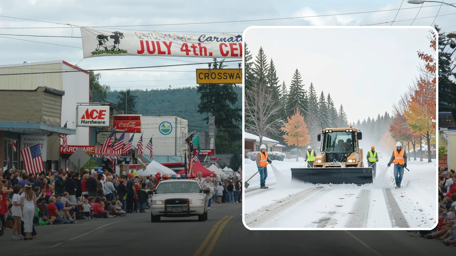 Snow Plowing in Carnation, King County, WA - Priority-route snow plowing for municipal roads, lots, and public facilities to keep your community moving during storms.