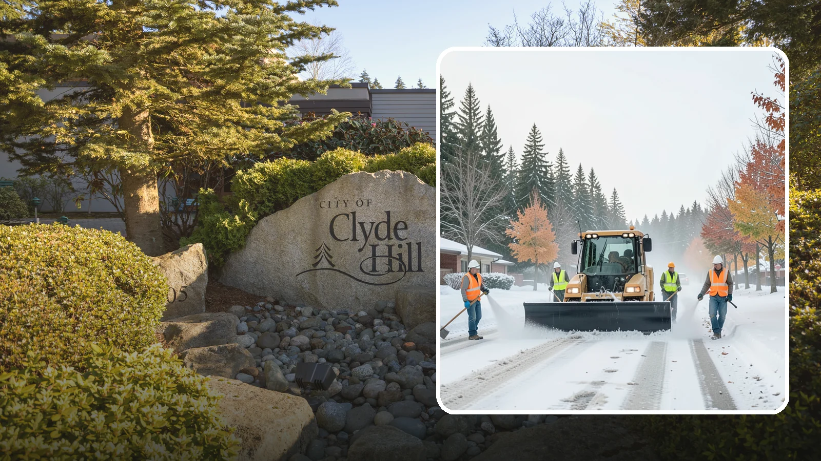 Snow Plowing in Clyde Hill, King County, WA - Priority-route snow plowing for municipal roads, lots, and public facilities to keep your community moving during storms.