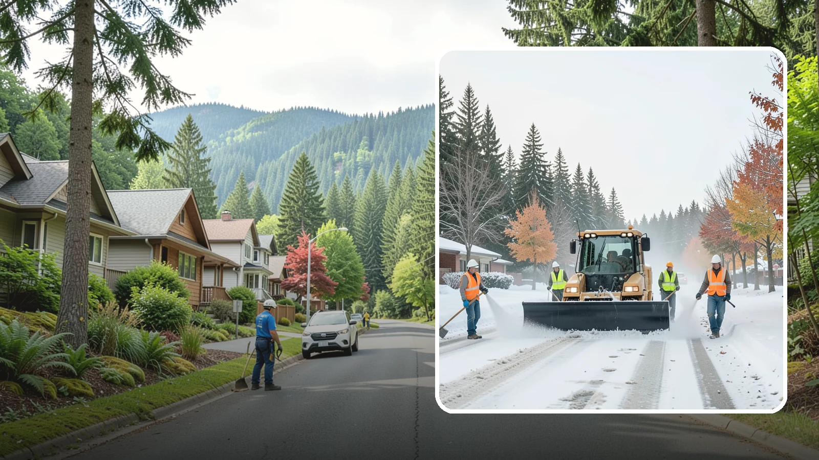 Snow Plowing in Darrington, Snohomish County, WA - Priority-route snow plowing for municipal roads, lots, and public facilities to keep your community moving during storms.