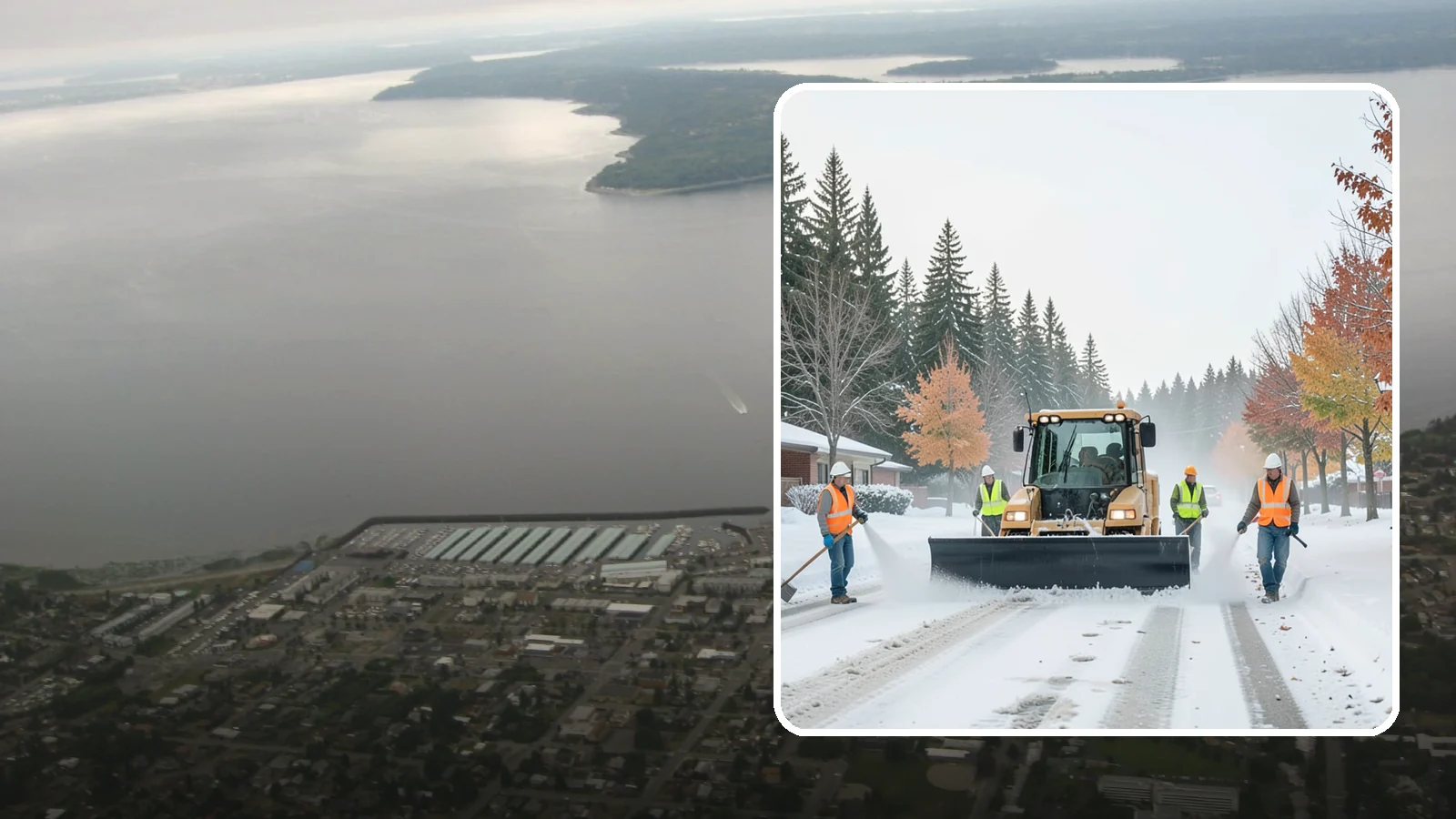 Snow Plowing in Des Moines, King County, WA - Priority-route snow plowing for municipal roads, lots, and public facilities to keep your community moving during storms.