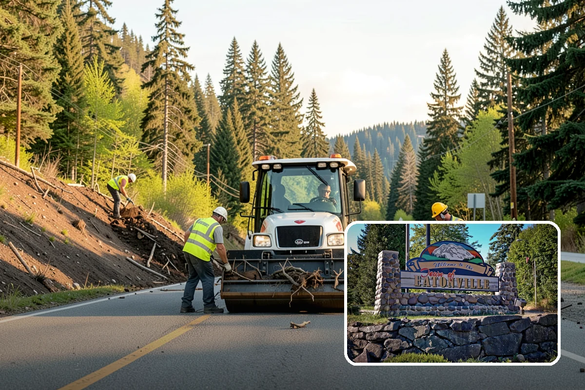 Snow Plowing in Eatonville, Pierce County, WA - Priority-route plans keep emergency and arterial access open
