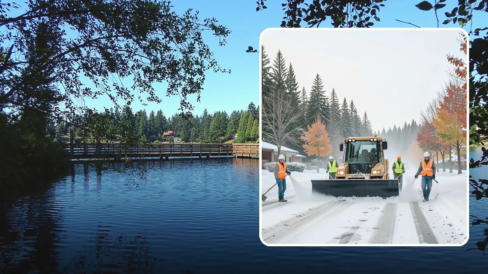 Snow Plowing in Federal Way, King County, WA - Priority-route snow plowing for municipal roads, lots, and public facilities to keep your community moving during storms.