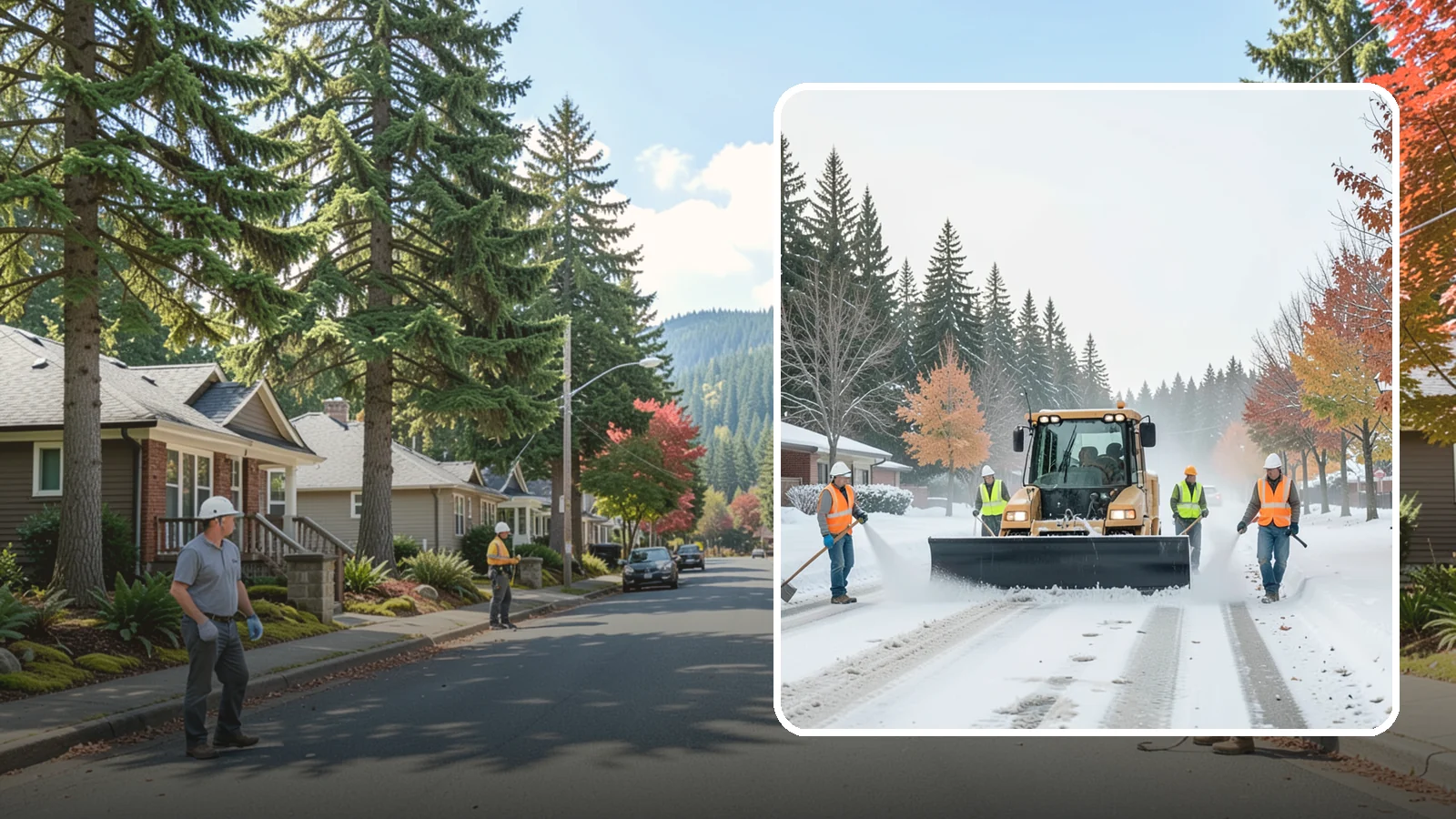 Snow Plowing in Hunts Point, King County, WA - Priority-route snow plowing for municipal roads, lots, and public facilities to keep your community moving during storms.