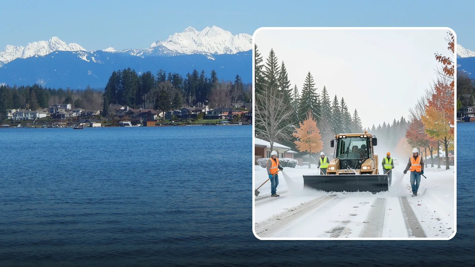 Snow Plowing in Lake Stevens, Snohomish County, WA - Priority-route snow plowing for municipal roads, lots, and public facilities to keep your community moving during storms.