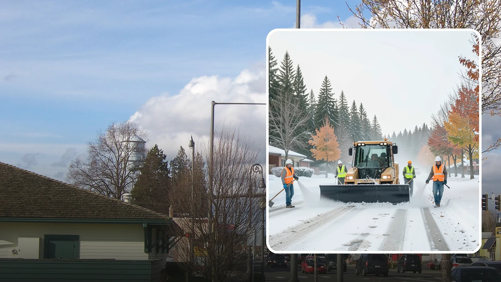 Snow Plowing in Marysville, Snohomish County, WA - Priority-route snow plowing for municipal roads, lots, and public facilities to keep your community moving during storms.