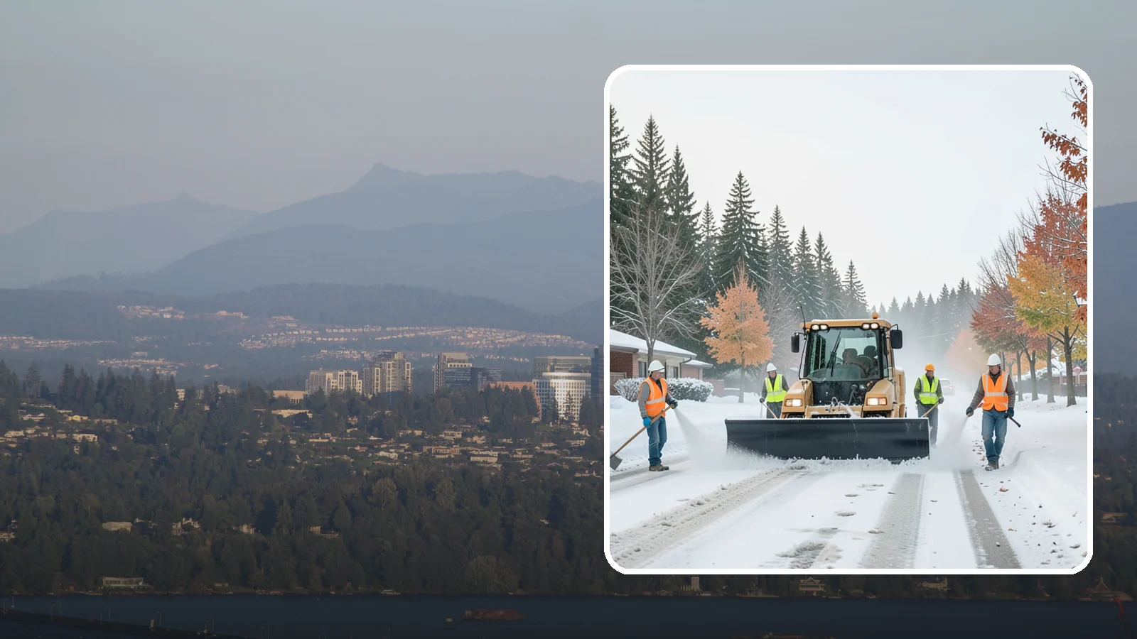 Snow Plowing in Medina, King County, WA - Priority-route snow plowing for municipal roads, lots, and public facilities to keep your community moving during storms.