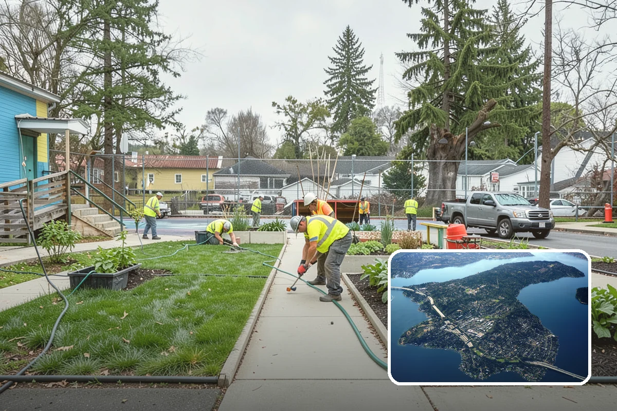 Snow Plowing in Mercer Island, King County, WA - Priority-route plans keep emergency and arterial access open