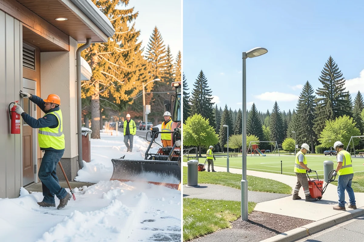 Snow Plowing in Mercer Island, King County, WA - Establish priority routes and a snow plan with public-works staff