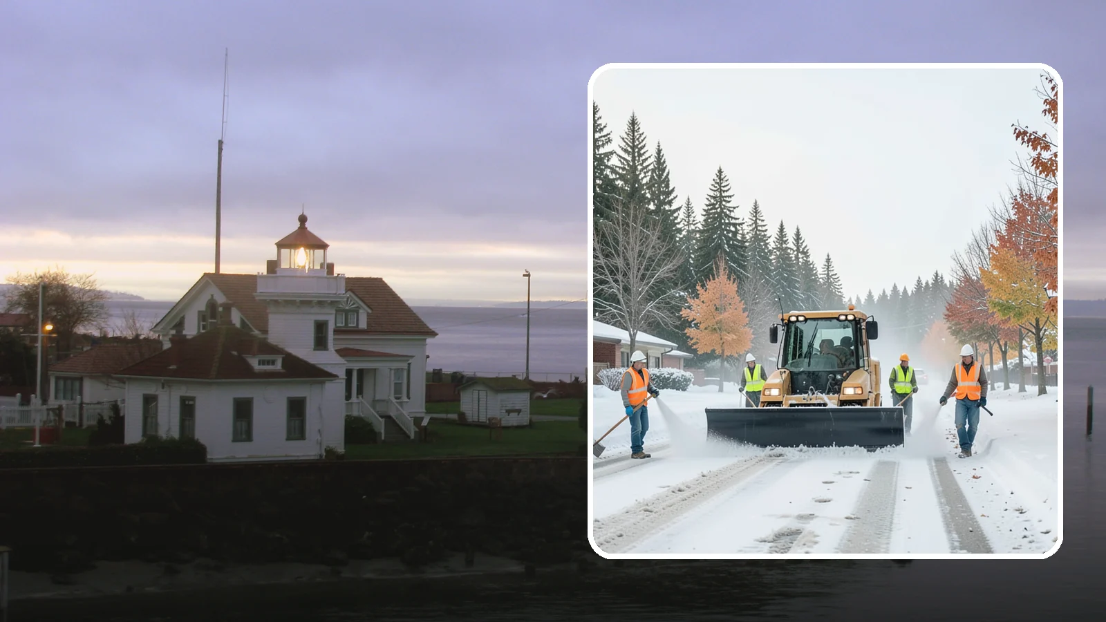 Snow Plowing in Mukilteo, Snohomish County, WA - Priority-route snow plowing for municipal roads, lots, and public facilities to keep your community moving during storms.