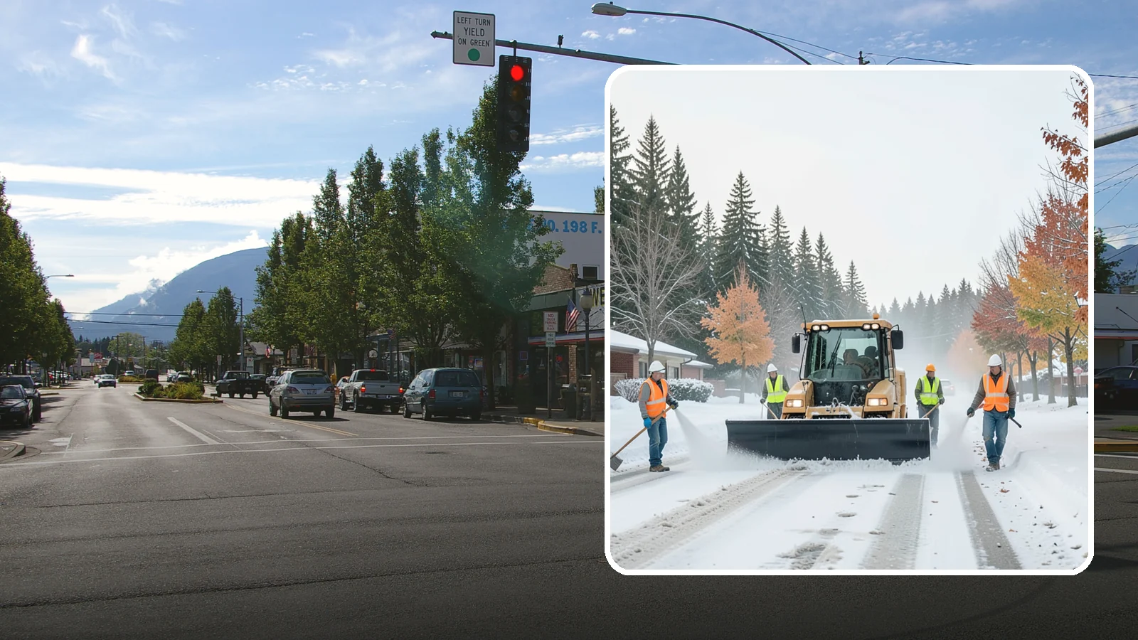 Snow Plowing in North Bend, King County, WA - Priority-route snow plowing for municipal roads, lots, and public facilities to keep your community moving during storms.