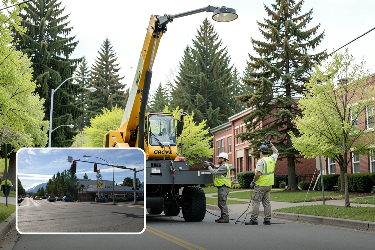 Snow Plowing in North Bend, King County, WA - Priority-route plans keep emergency and arterial access open
