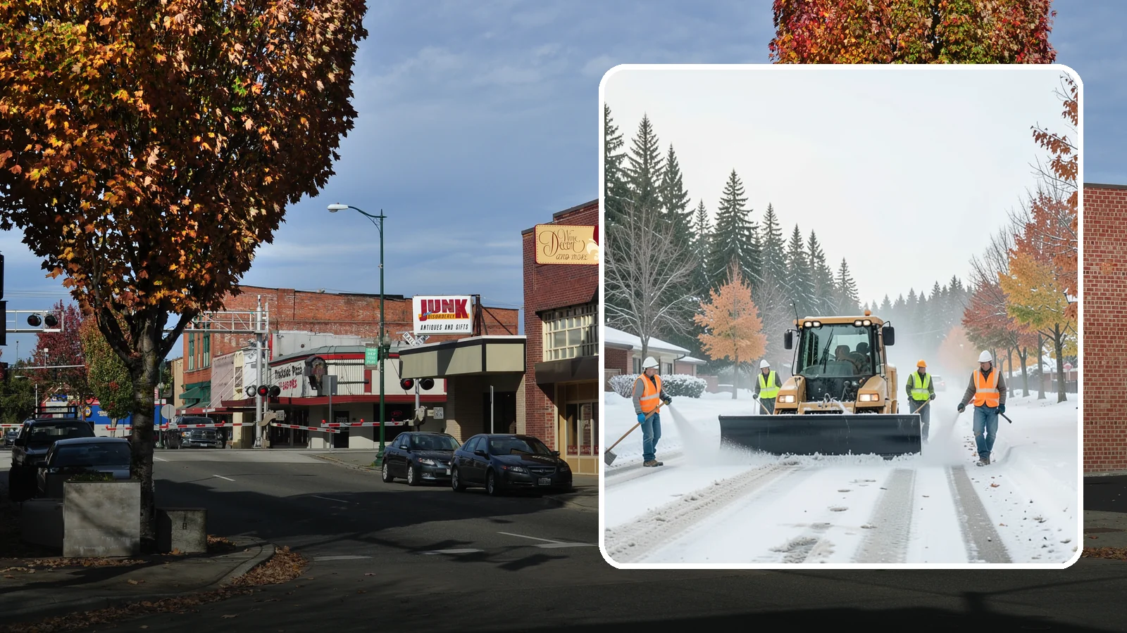 Snow Plowing in Puyallup, Pierce County, WA - Priority-route snow plowing for municipal roads, lots, and public facilities to keep your community moving during storms.