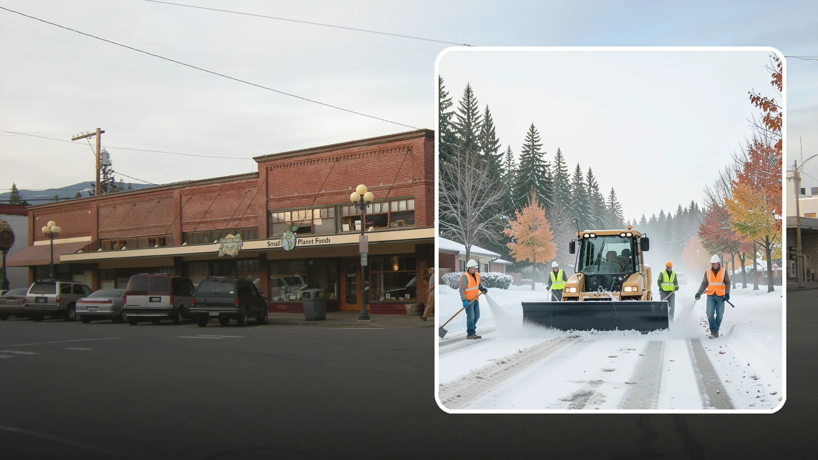 Snow Plowing in Sedro-Woolley, Skagit County, WA - Priority-route snow plowing for municipal roads, lots, and public facilities to keep your community moving during storms.
