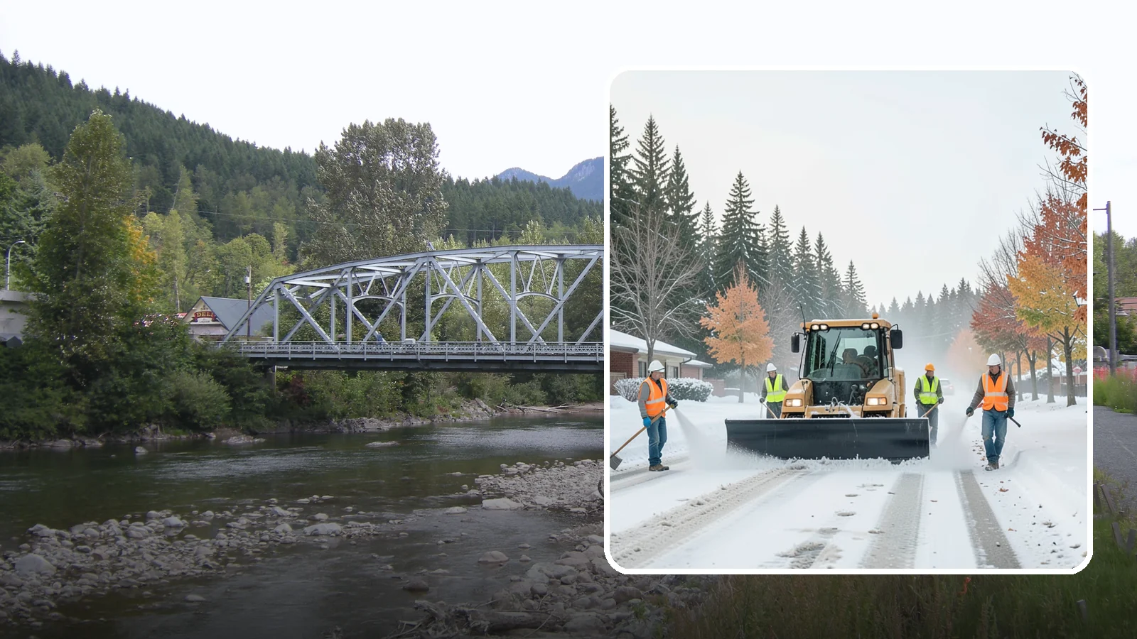 Snow Plowing in Skykomish, King County, WA - Priority-route snow plowing for municipal roads, lots, and public facilities to keep your community moving during storms.