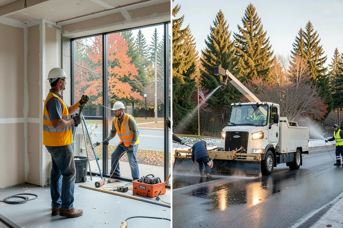Snow Plowing in Snoqualmie, King County, WA - Establish priority routes and a snow plan with public-works staff