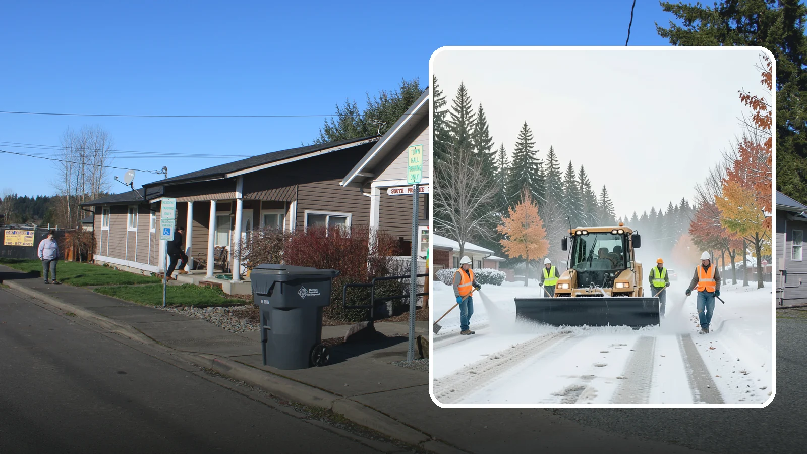 Snow Plowing in South Prairie, Pierce County, WA - Priority-route snow plowing for municipal roads, lots, and public facilities to keep your community moving during storms.