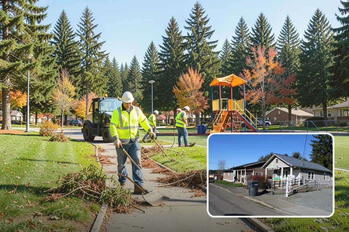 Snow Plowing in South Prairie, Pierce County, WA - Priority-route plans keep emergency and arterial access open