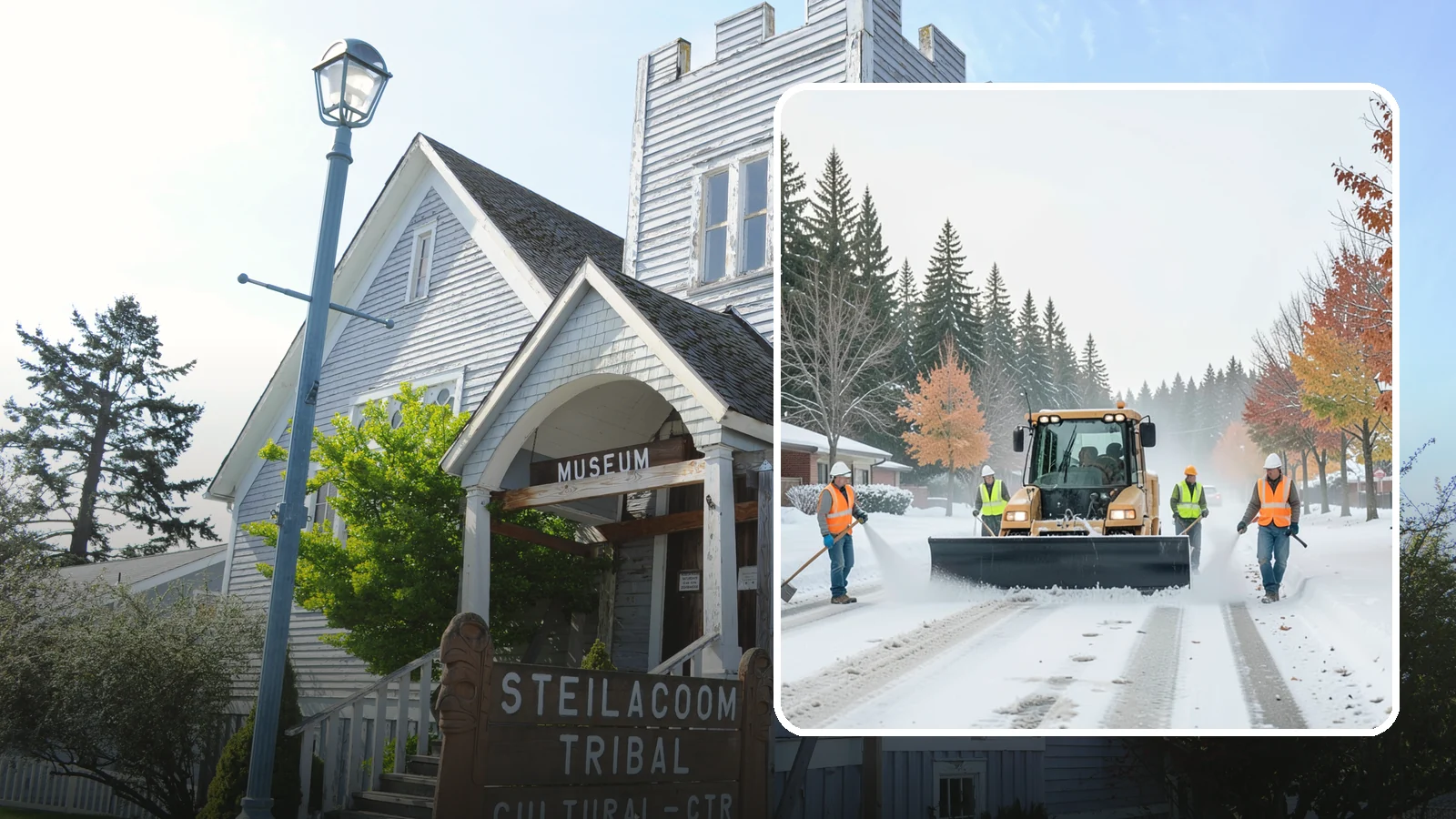 Snow Plowing in Steilacoom, Pierce County, WA - Priority-route snow plowing for municipal roads, lots, and public facilities to keep your community moving during storms.