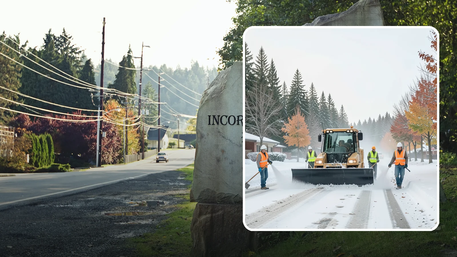 Snow Plowing in Wilkeson, Pierce County, WA - Priority-route snow plowing for municipal roads, lots, and public facilities to keep your community moving during storms.