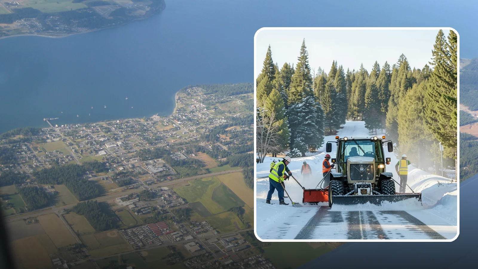 Snow Route Management in Coupeville, Island County, WA - Planned, prioritized snow and ice routes that keep an agency's critical corridors and facilities clear.