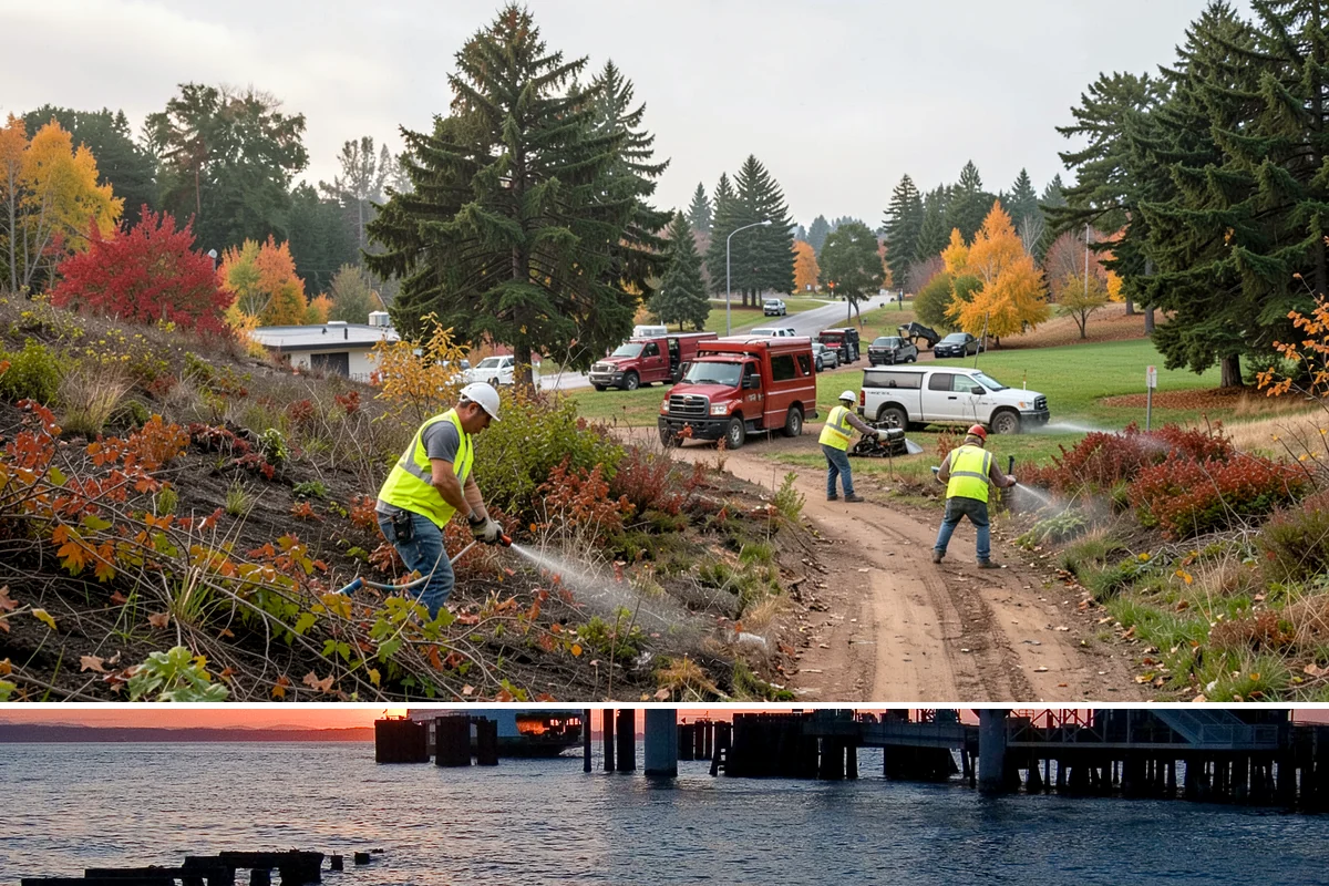 Snow Route Management in Edmonds, Snohomish County, WA - Planned before winter and executed on each event through the season.