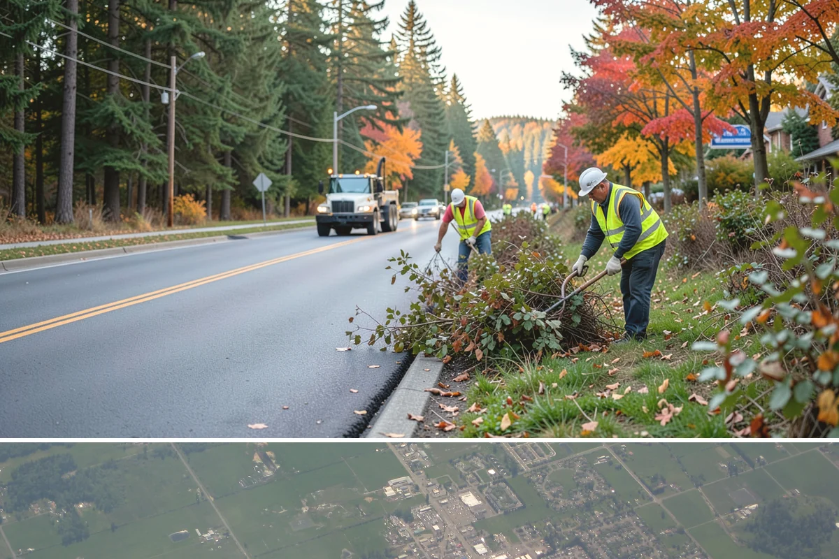 Snow Route Management in Enumclaw, King County, WA - Planned before winter and executed on each event through the season.