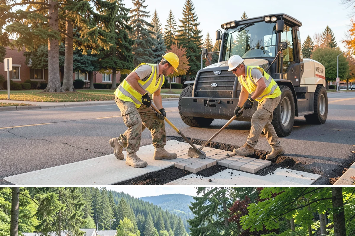 Snow Route Management in Lake Forest Park, King County, WA - Planned before winter and executed on each event through the season.