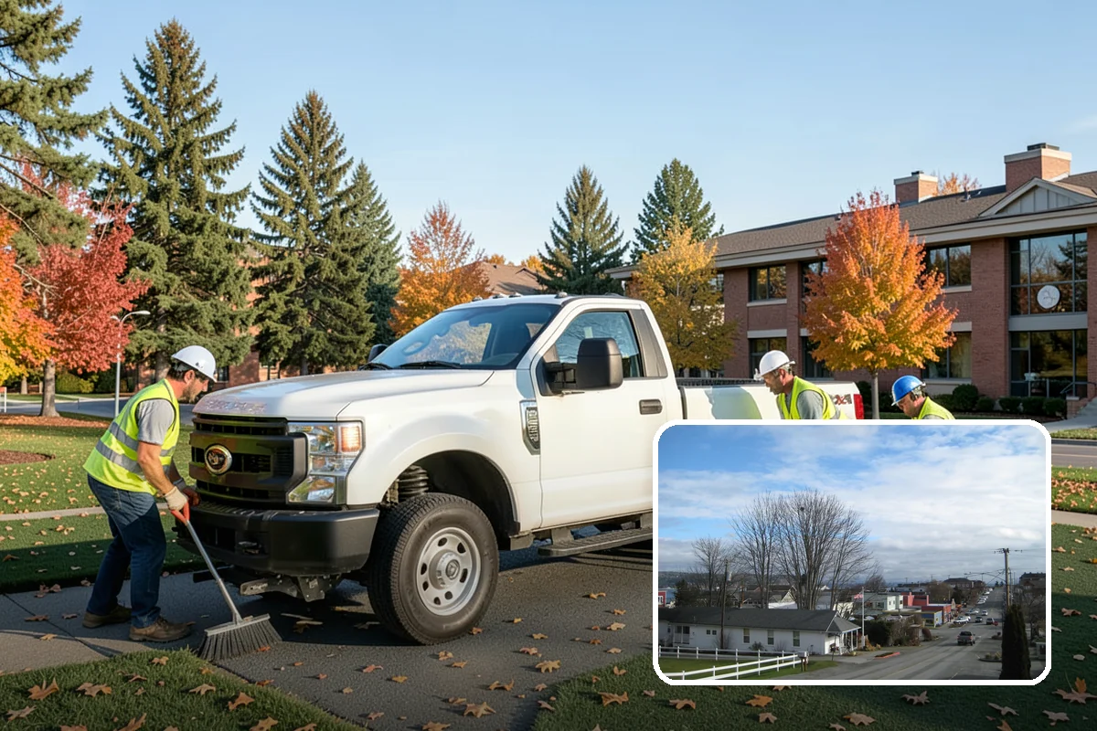 Snow Route Management in Langley, Island County, WA - Critical corridors cleared first