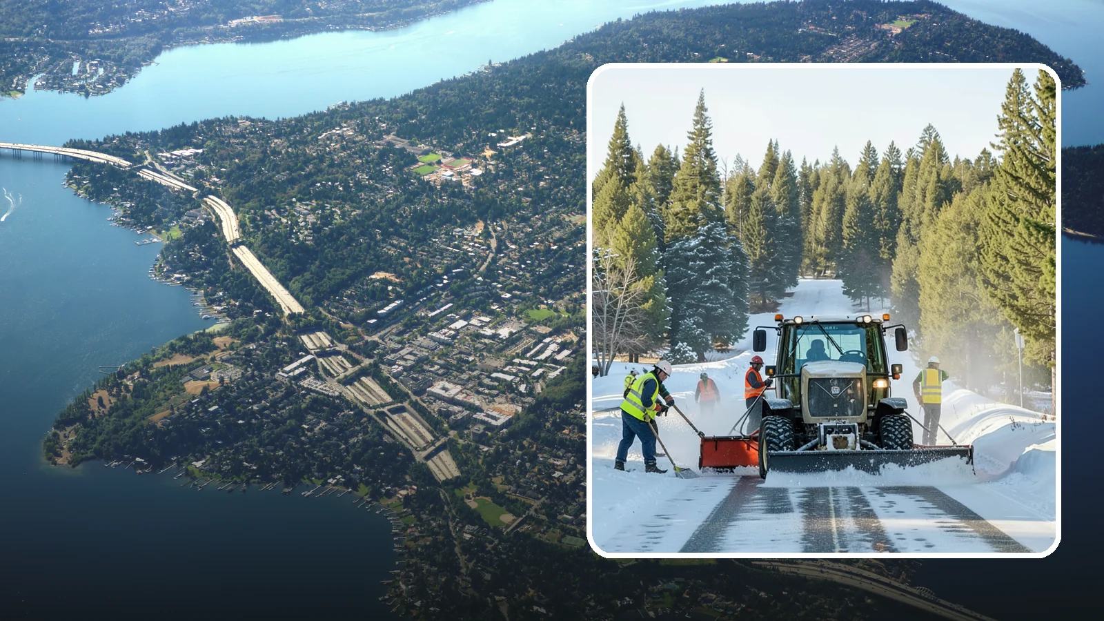 Snow Route Management in Mercer Island, King County, WA - Planned, prioritized snow and ice routes that keep an agency's critical corridors and facilities clear.