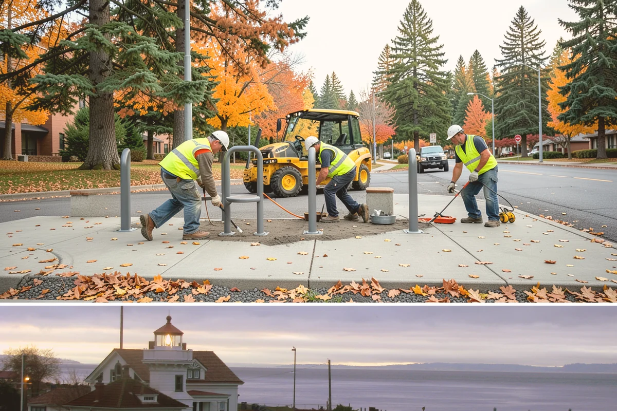 Snow Route Management in Mukilteo, Snohomish County, WA - Planned before winter and executed on each event through the season.