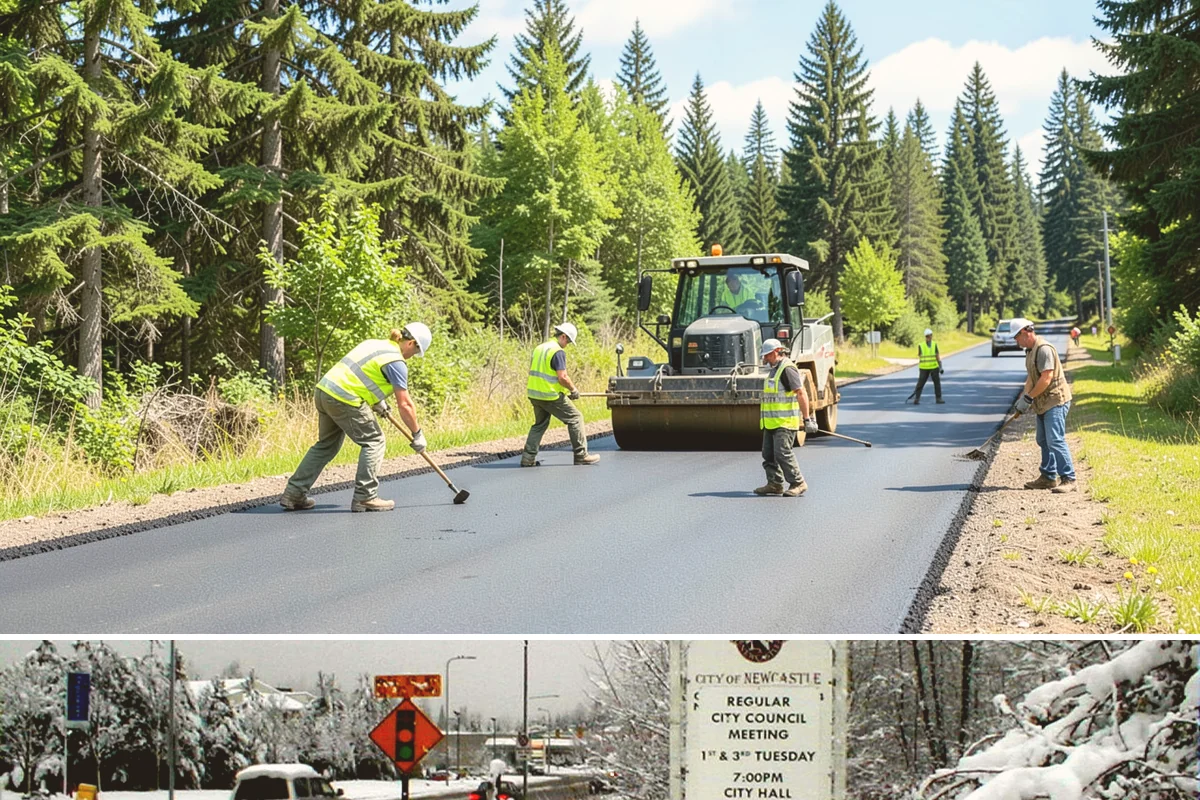 Snow Route Management in Newcastle, King County, WA - Planned before winter and executed on each event through the season.