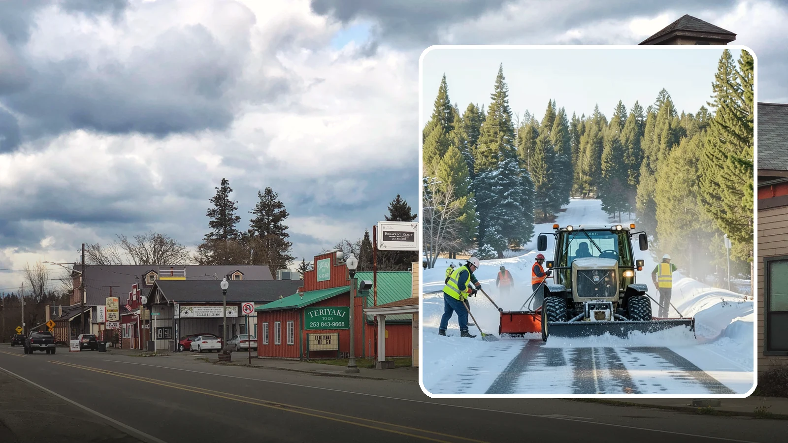 Snow Route Management in Roy, Pierce County, WA - Planned, prioritized snow and ice routes that keep an agency's critical corridors and facilities clear.