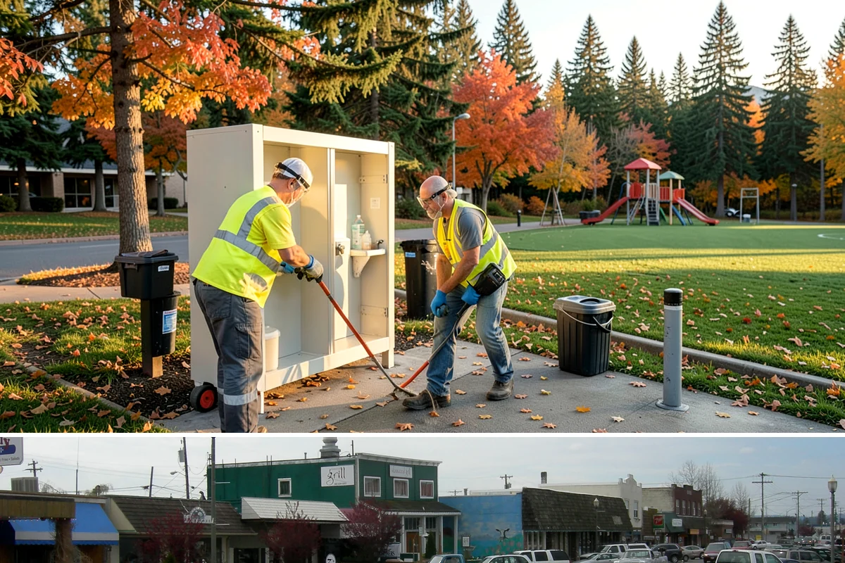 Snow Route Management in Stanwood, Snohomish County, WA - Planned before winter and executed on each event through the season.