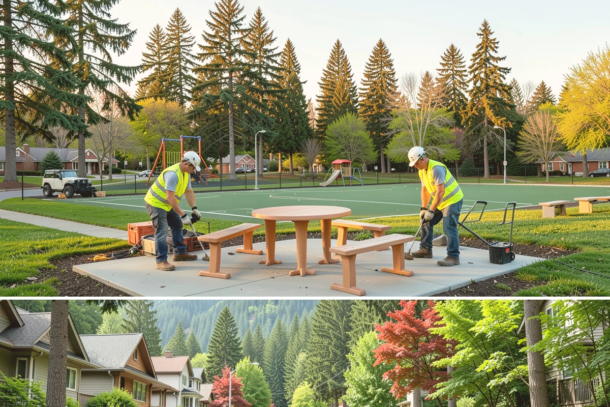 Soccer Field Maintenance in Darrington, Snohomish County, WA - Renovation and overseeding are timed to seasonal breaks, while mowing and marking run through spring and fall play.