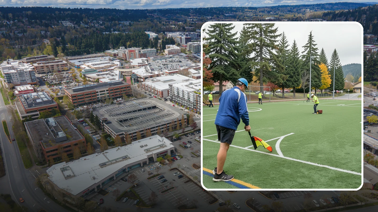 Soccer Field Maintenance in Redmond, King County, WA - Specialized turf care for public soccer pitches that maintains footing, coverage, and safety under heavy play.
